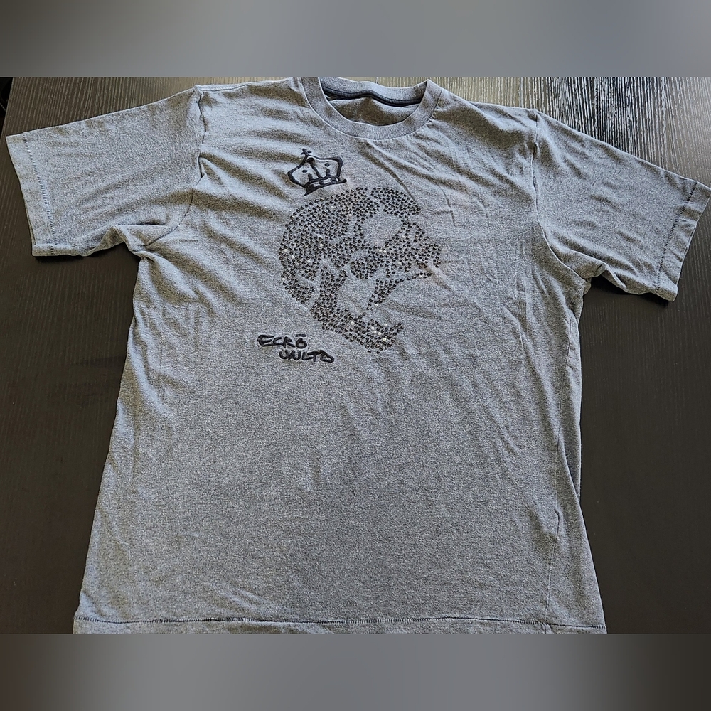 Men's Vintage RARE Ecko Utld T-shirt Size Large Gray‎ Single Stitched